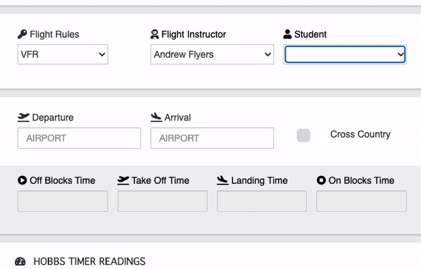 evaluate student after each flight