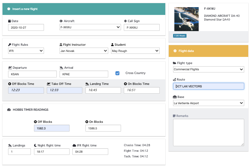 add flights easily from any computer or mobile